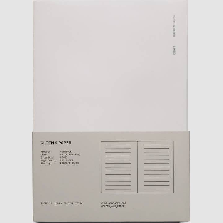 Cloth & Paper - Wholesale Notebook - Perfect Bound Notebook | A518