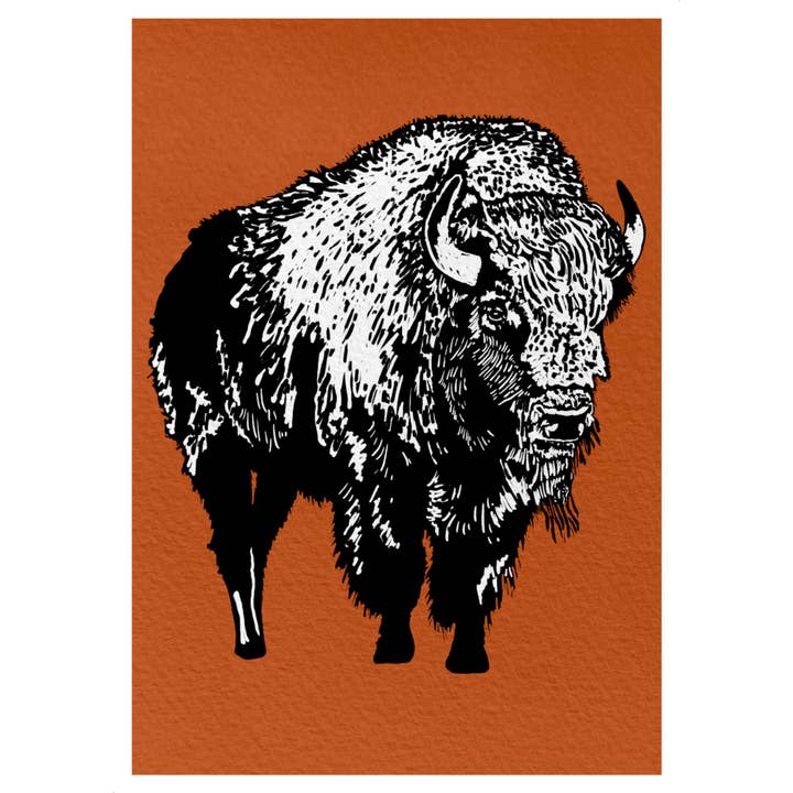 Let's Go Buffalo Cards for wholesale by PrintsOnTheTrail