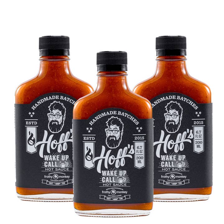 Hoff & Pepper - Wholesale Hot Sauce - Wake Up Call - Hoff's Cold Brew Coffee Hot Sauce - 6.7oz3