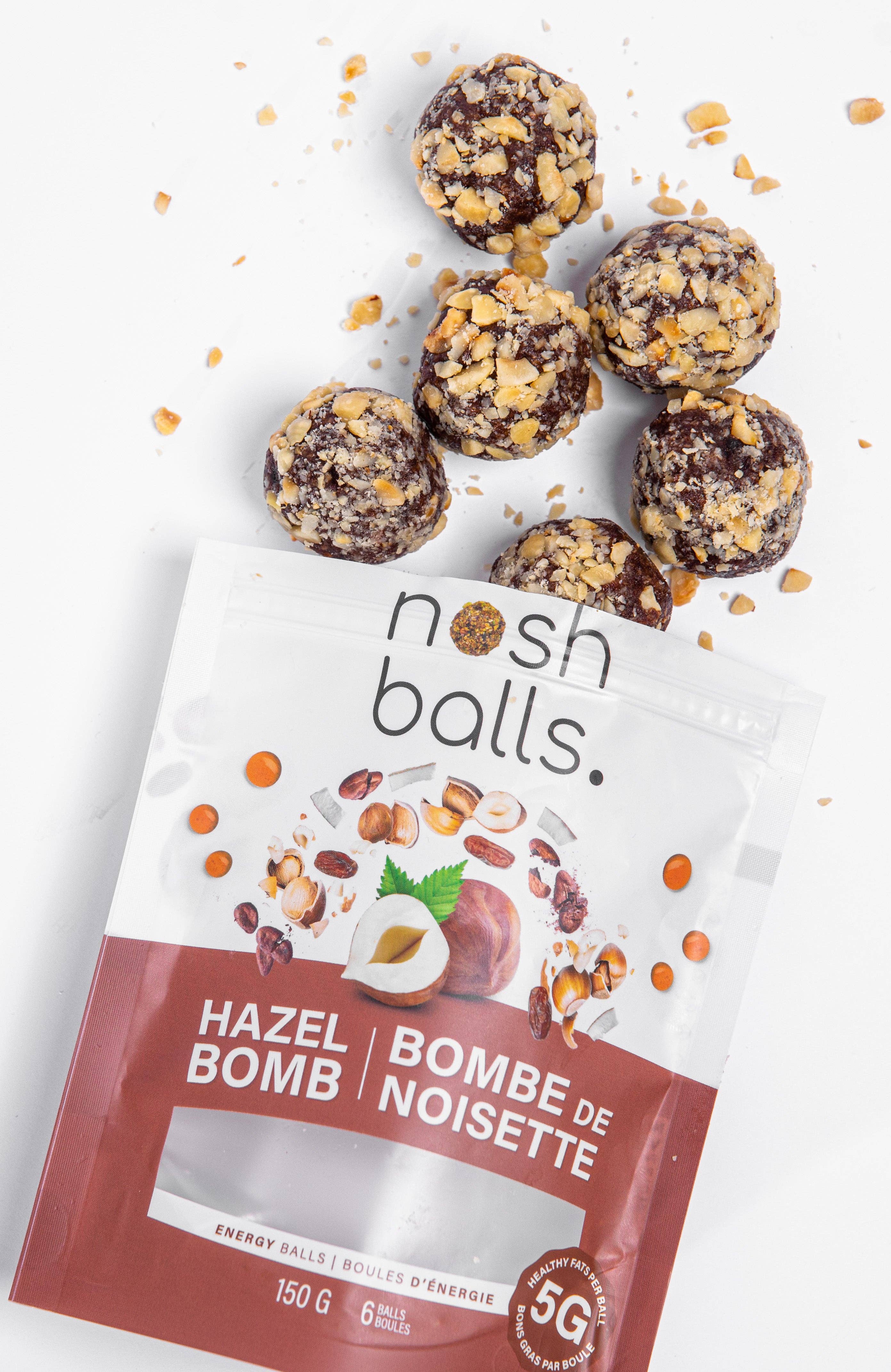 Nosh Balls - Wholesale Snack Bar - Hazelbomb1