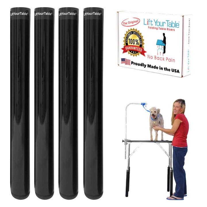 Lift Your Table® folding table risers - Wholesale Pet Grooming Set - Dog - Lift Your Table® Groomer's Kit - Grooming Table Risers