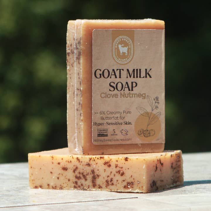 Soap: Clove Nutmeg Goat Milk Soap for wholesale by Honey Sweetie Acres