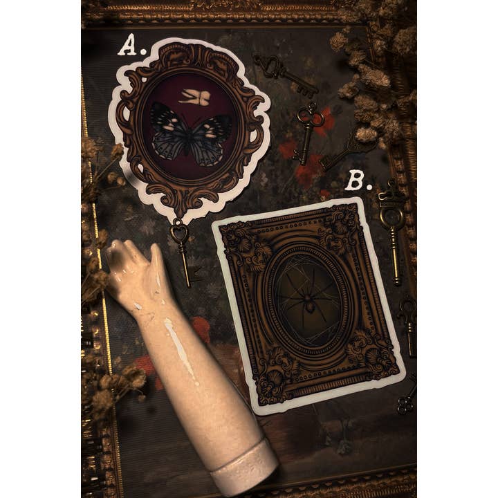 Adesivi per campioni incorniciati per la vendita all'ingrosso da parte di Peculiar Coffin