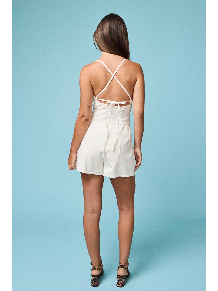 Papermoon - Wholesale Romper - Women's - PR50189 - Kailee Denim Romper
8