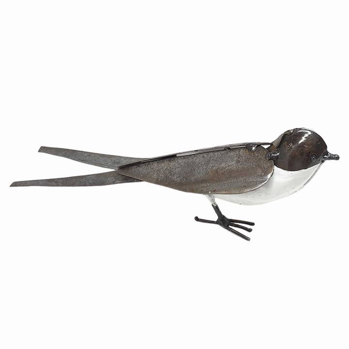 VIE - Wholesale Sculpture - Small Recycled Metal Bird Sculpture23