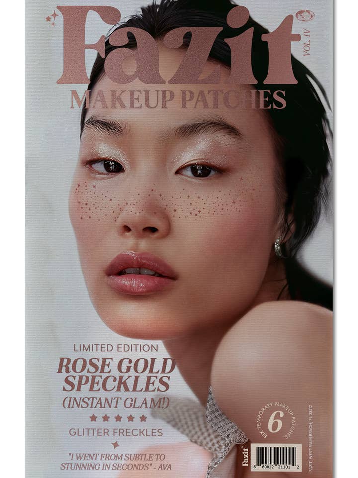 Fazit Makeup Patches Rose Gold Face Glitter Makeup Speckles for wholesale by Fazit