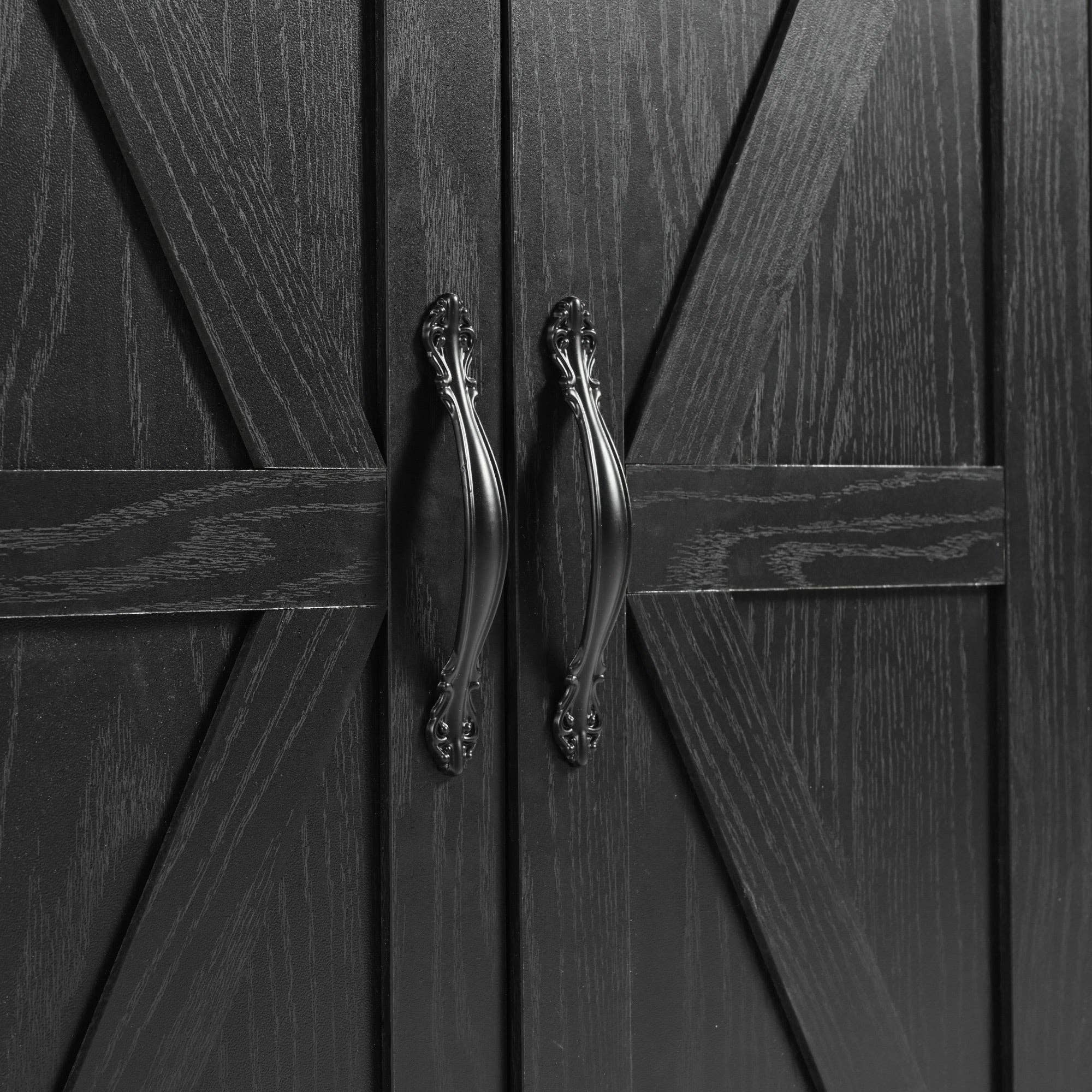 Orange County Decor - Wholesale Kitchen Storage/Organizer - K&K 53.5''Farmhouse Kitchen Island With Power Outlet, Kitchen Storage Island With Drop Leaf, Spice Rack And Drawer, Rolling Kitchen Cart On Wheels, For Home, Kitchen And Dining Room, Black Black35