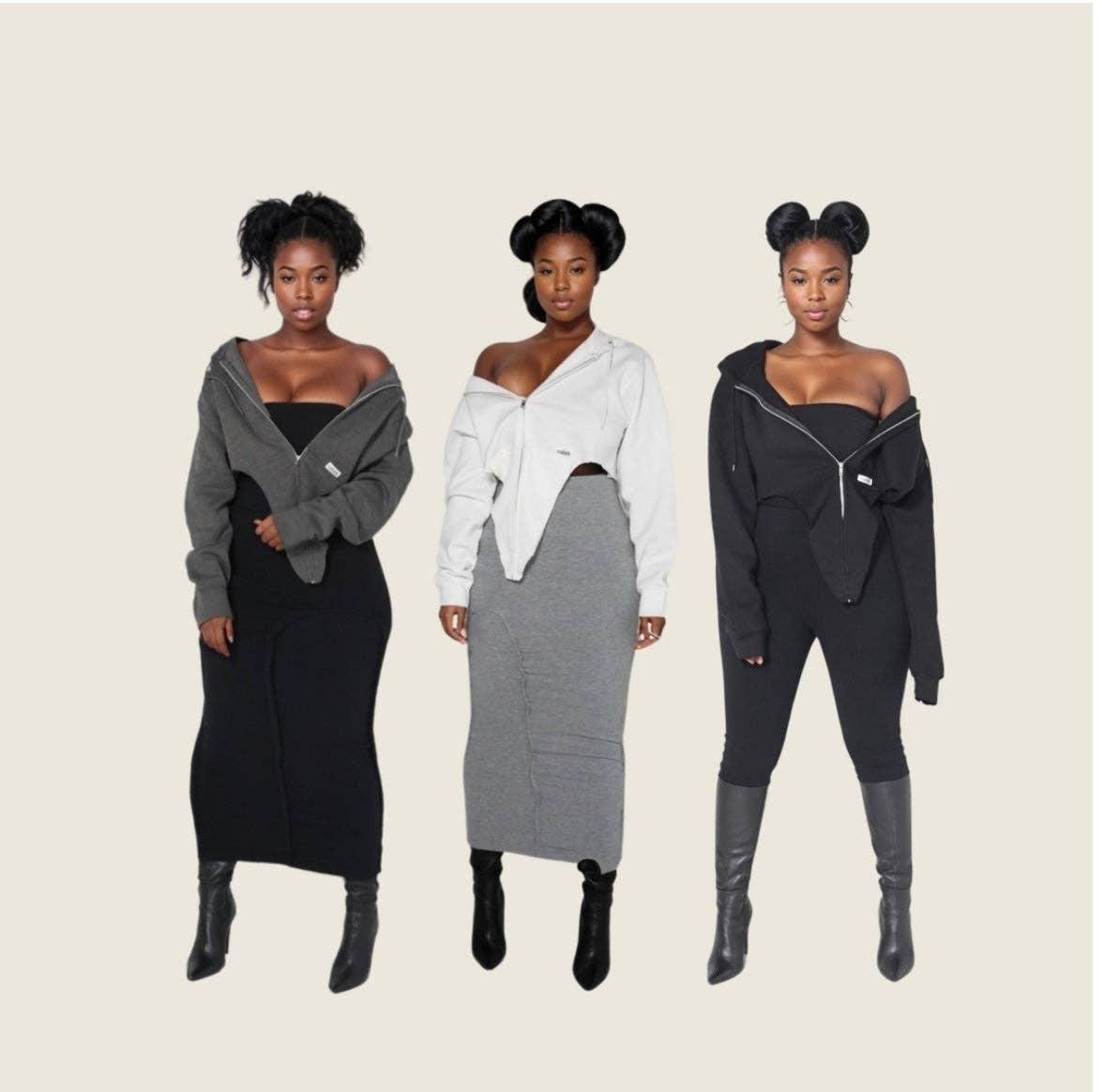 Babes - Wholesale Hoodie - Women's - LA Winter Hoodie (black)8