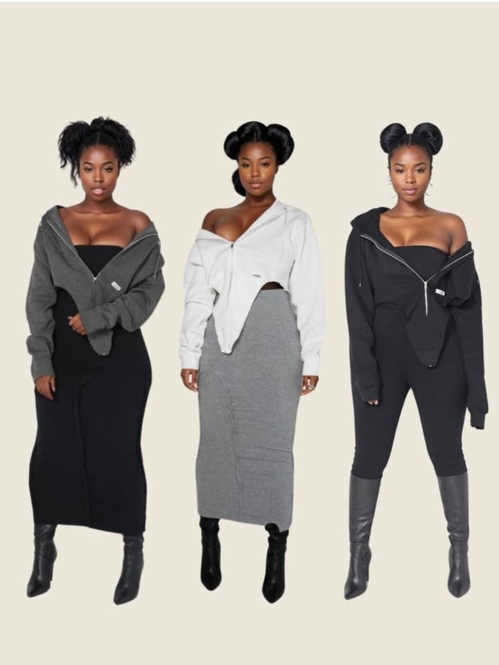 Babes - Wholesale Hoodie - Women's - LA Winter Hoodie (black)8