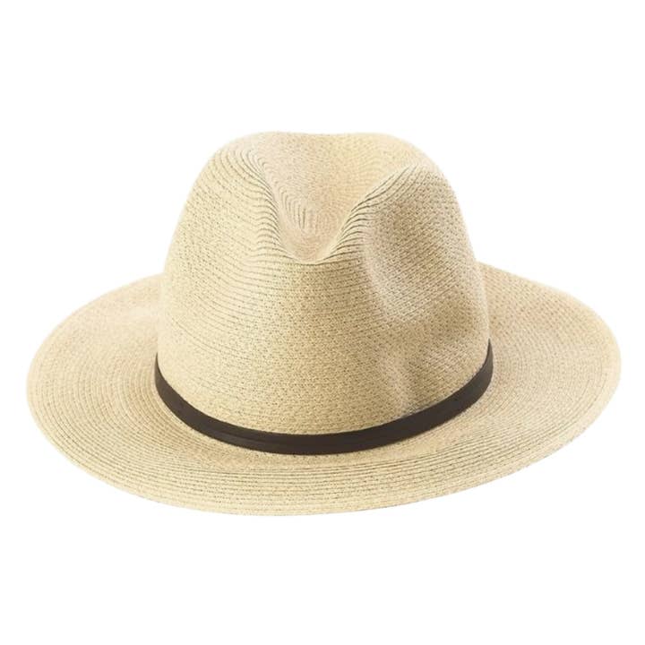 TRAVAUX EN COURS... - Wholesale Straw Hat - Unisex - LEATHER TIE PAPER HAT147