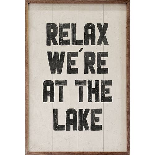 Relax We'Re At The Lake for wholesale by Kendrick Home
