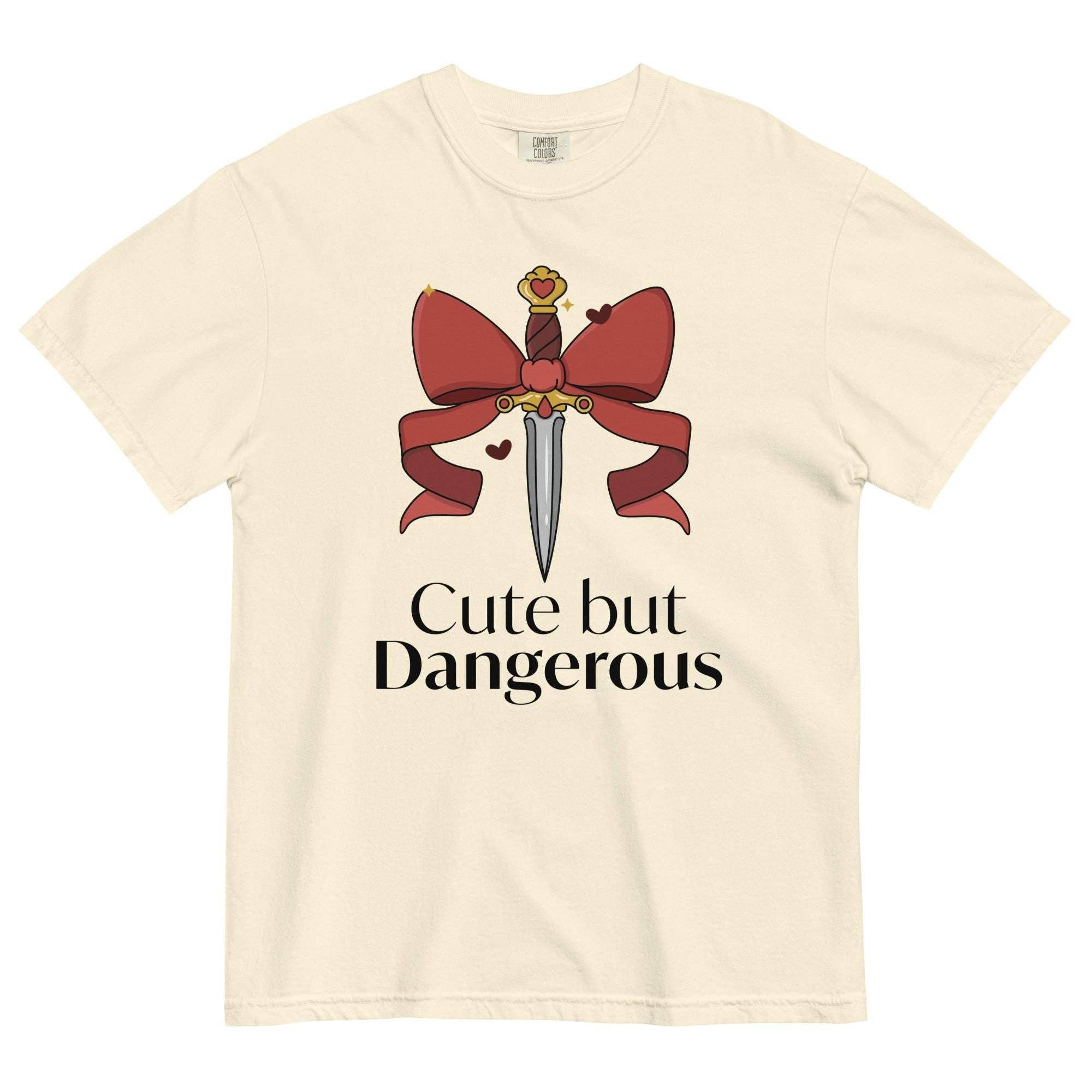 Keen Bee Studio - Wholesale Tunic - Women's - Dagger And Bows T-Shirt – Unisex Garment Dyed Shirt With Unique Lived-In Look7