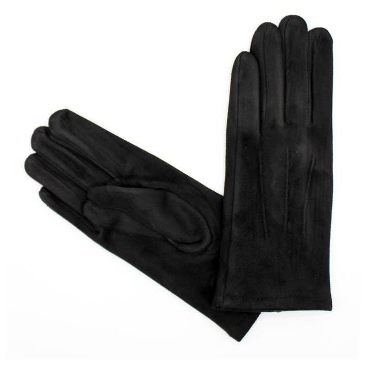 Hologramme Paris - Wholesale Gloves - Women's - Classic Black Polyester Gloves