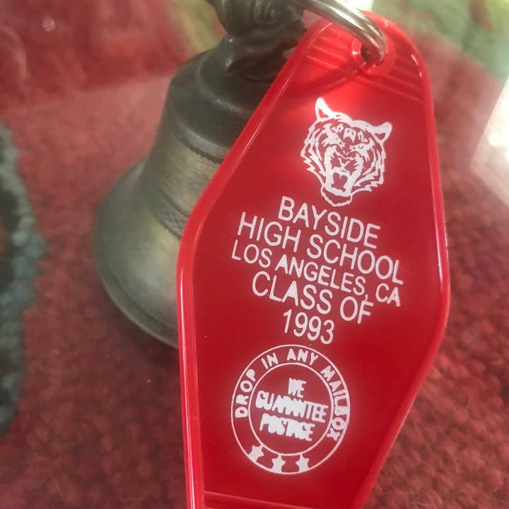 Motel Key Fob - Bayside High School (Saved by the Bell) for wholesale by The 3 Sisters Design Co.