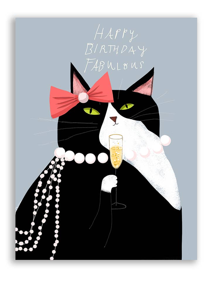 Happy Birthday Fabulous for wholesale by The Dancing Cat