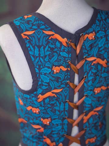 Costurero Real - Wholesale Corset - Women's - Squirrel bodice, William Morris style Renaissance corset8