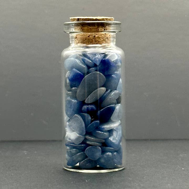 Persevere | Flacon de 10 ml de puces de cristal d'aventurine bleue pour la vente par Midwest Apothecary