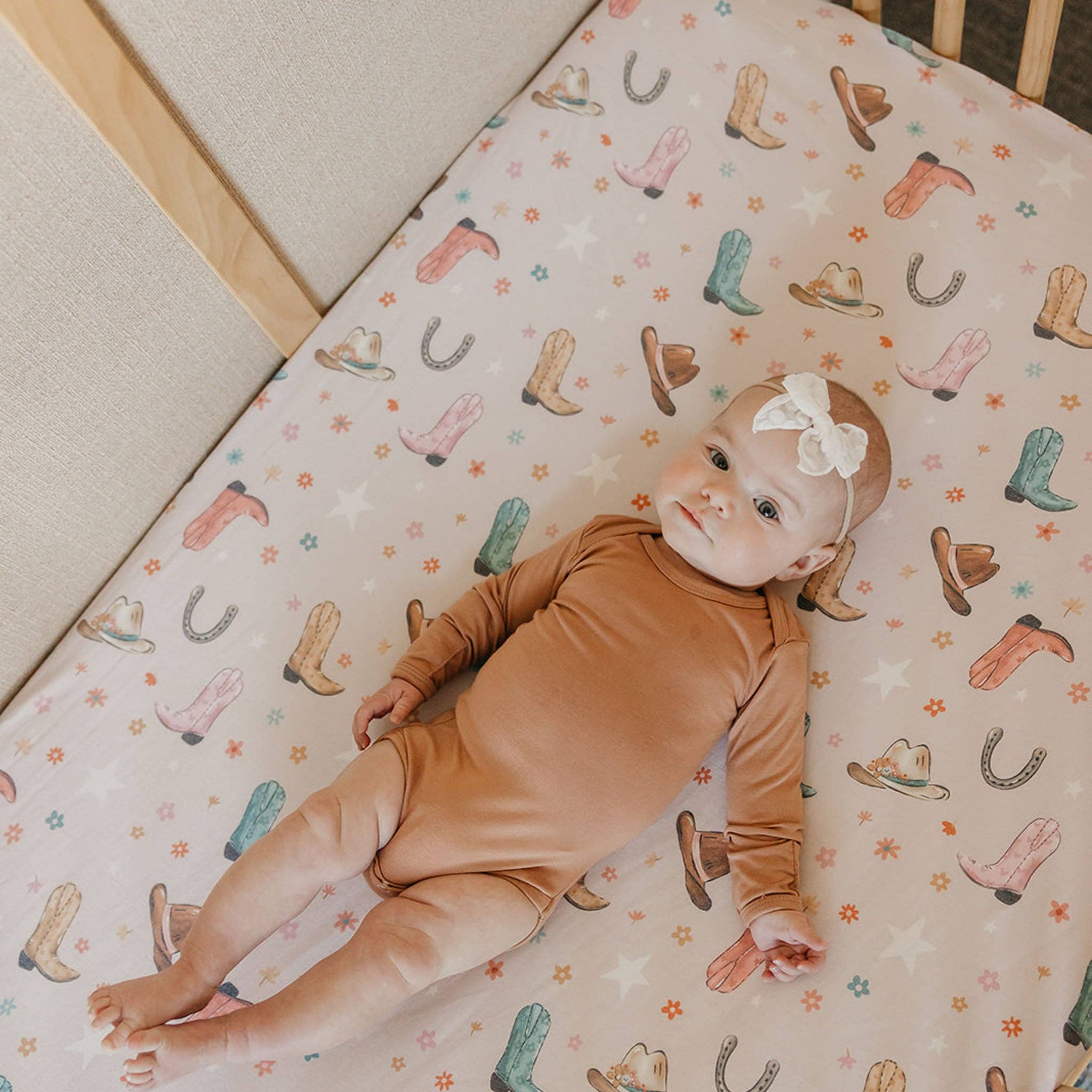 Copper Pearl - Wholesale Cot/Crib Sheets - Premium Knit Fitted Crib Sheet - Cheyenne2