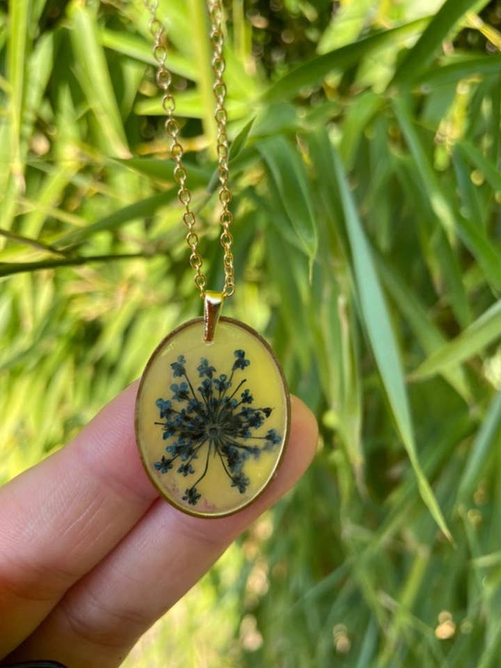 Bloemenmedaillon ketting voor wholesale door Origine Bijoux