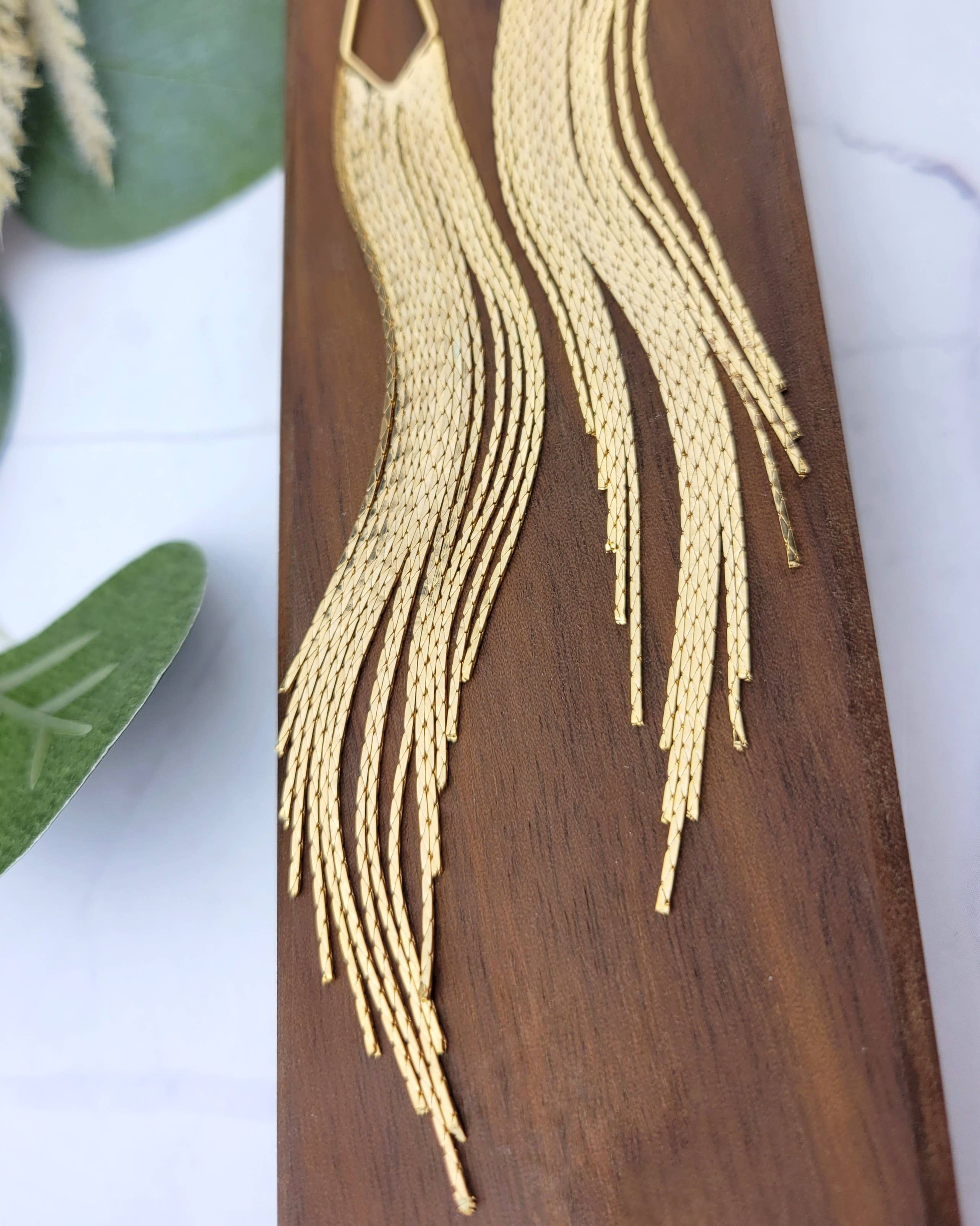 WonderLight Jewelry – wholesale Tofsörhängen – Ädelstensfransörhängen - klar kvarts/klarhet5