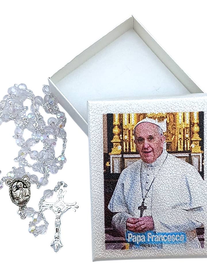 Rosary of Pope Francis with box for wholesale by Costa Articoli Religiosi