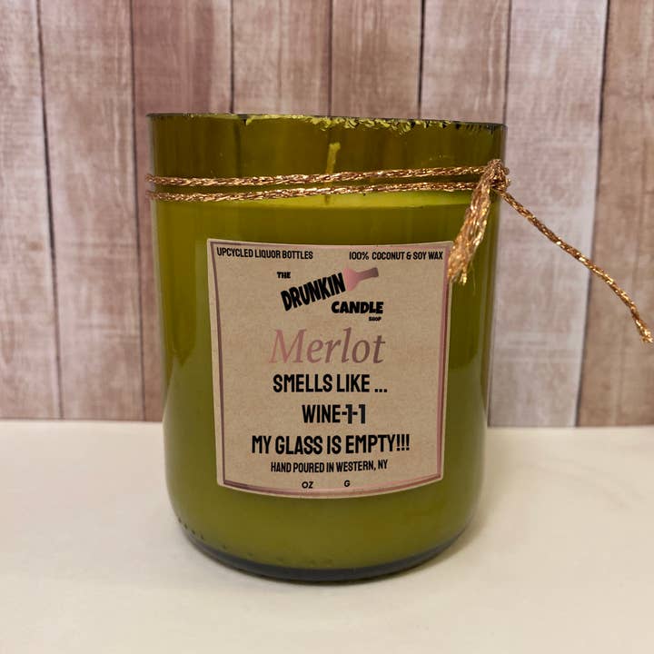 Bougie parfumée Merlot pour la vente par The Drunkin Candle Shop