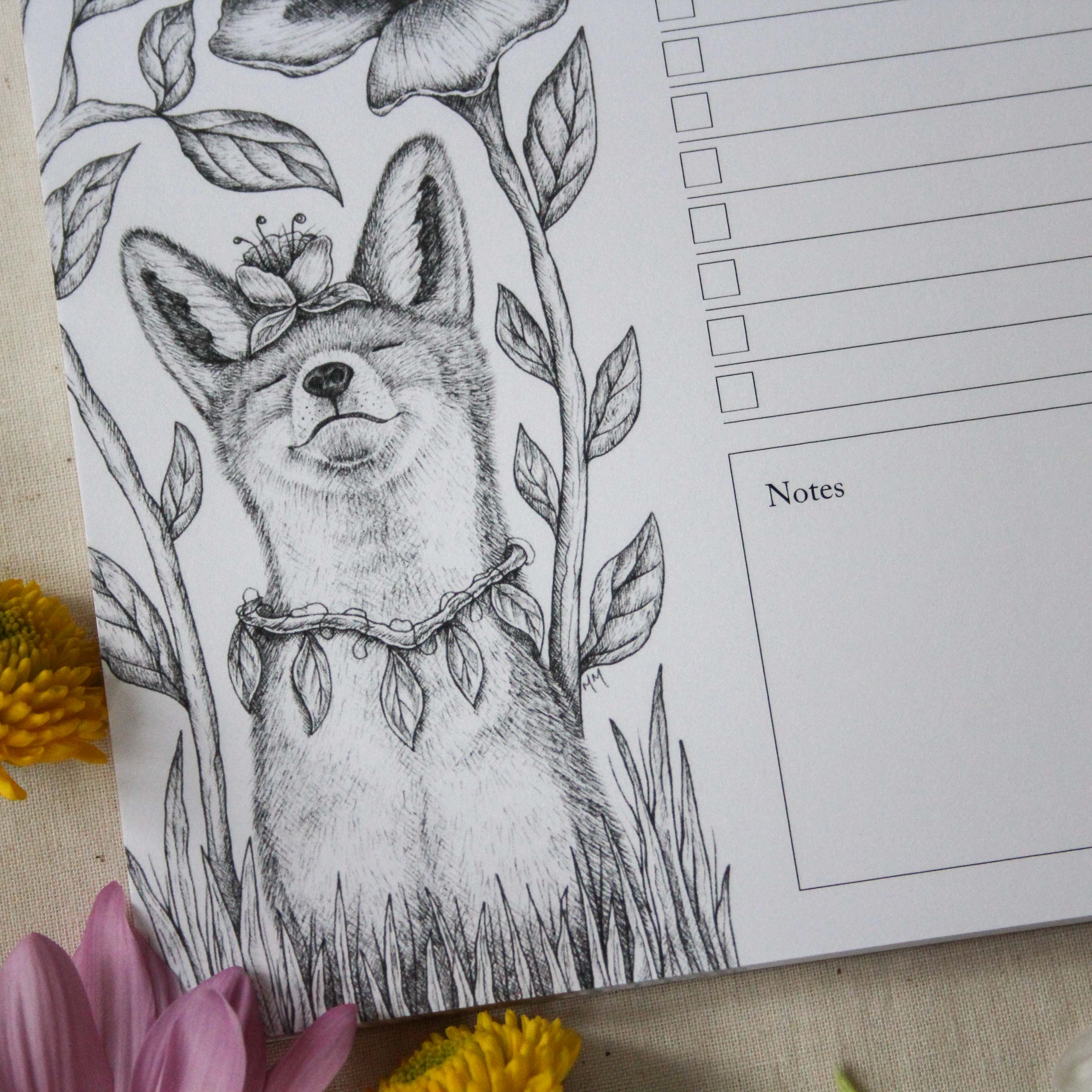 Mackenzie Myrick Studio - Wholesale Notepad - Dreaming of Spring | To-Do Notepad1