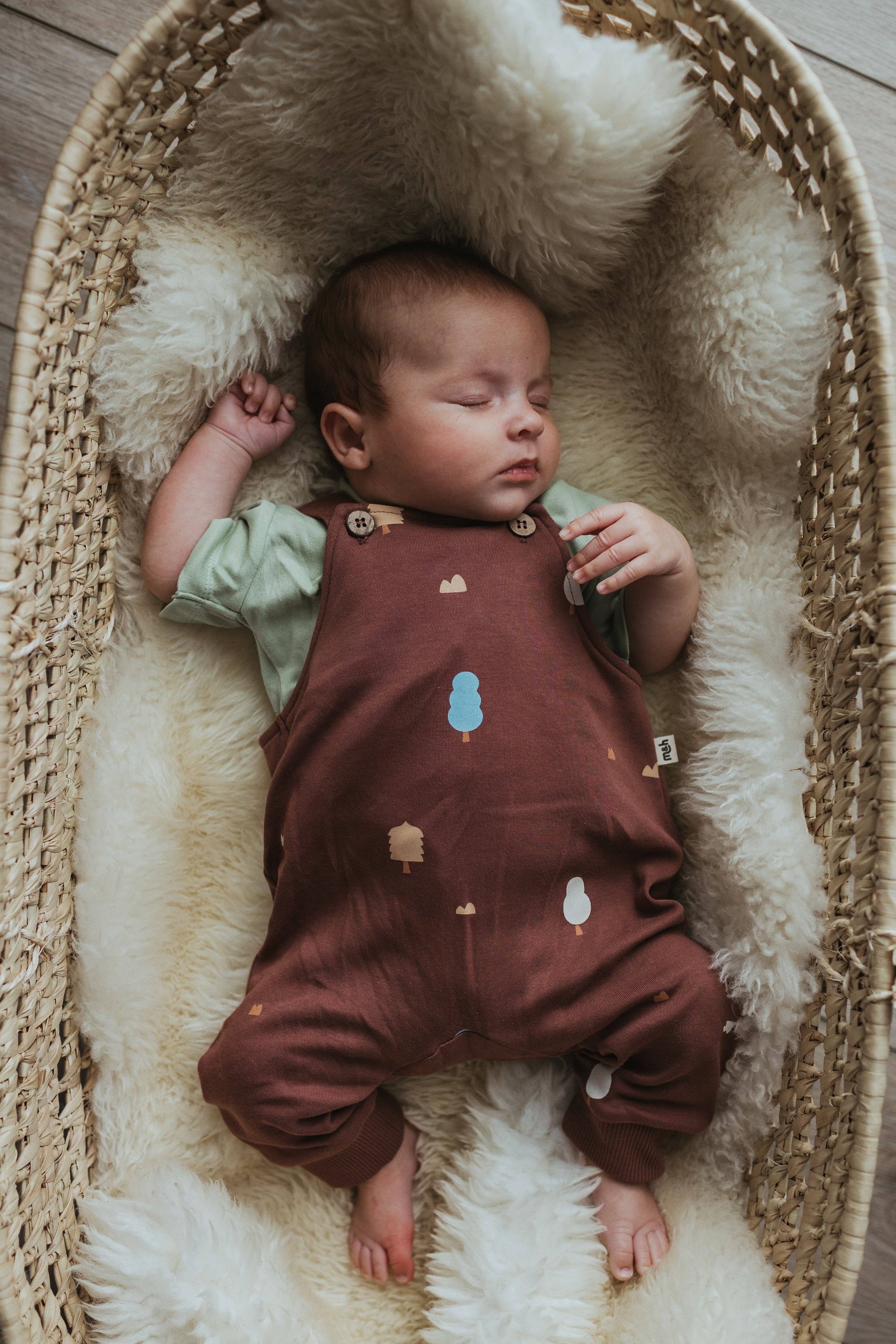 Mini & Humble - Wholesale Overalls - Baby - 100% Organic Cotton Dungarees in Raisin3
