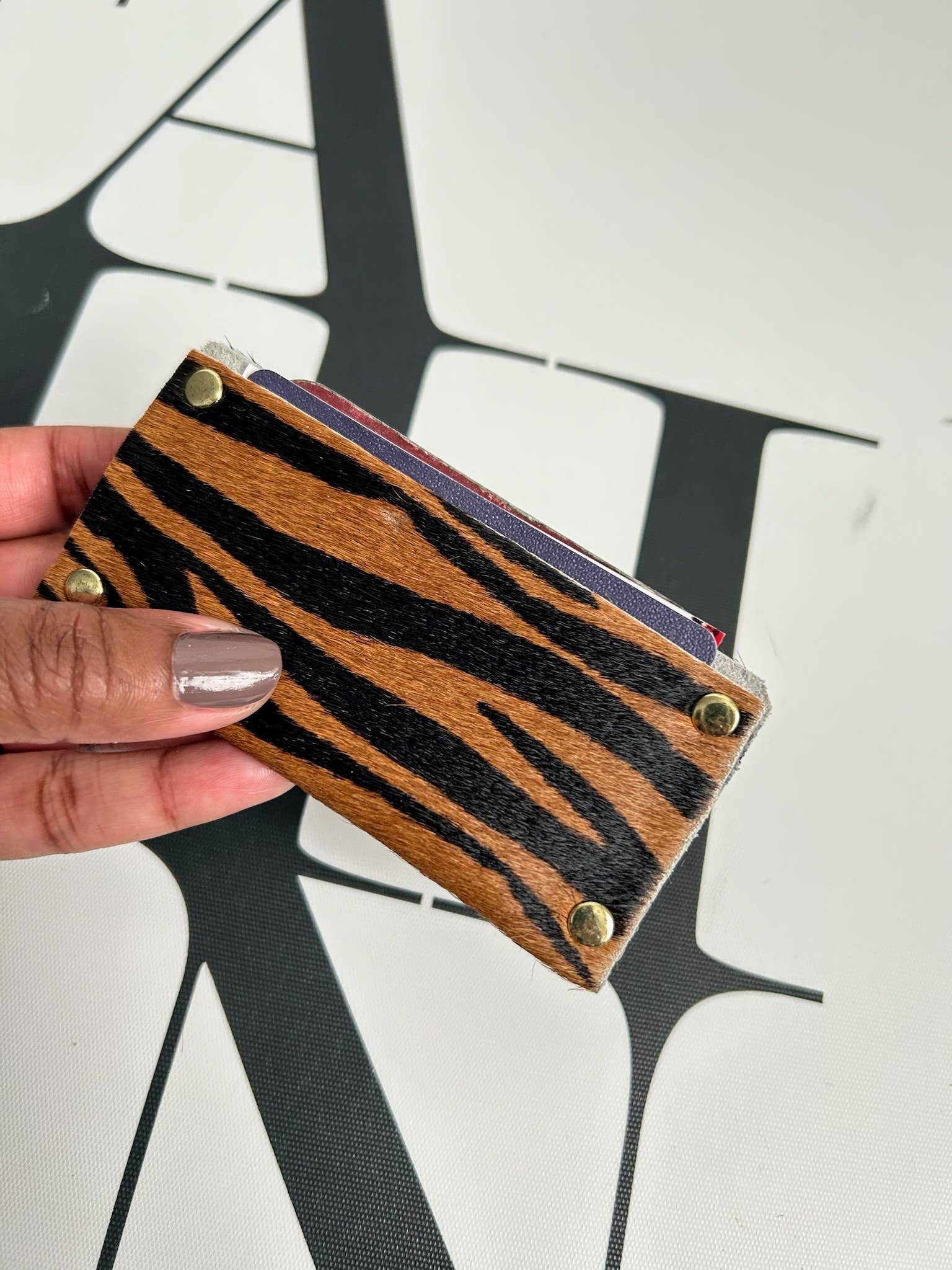 NKHenry - Wholesale Card Holder - Unisex - Hair on Hide Leather Calfhair Card Case8