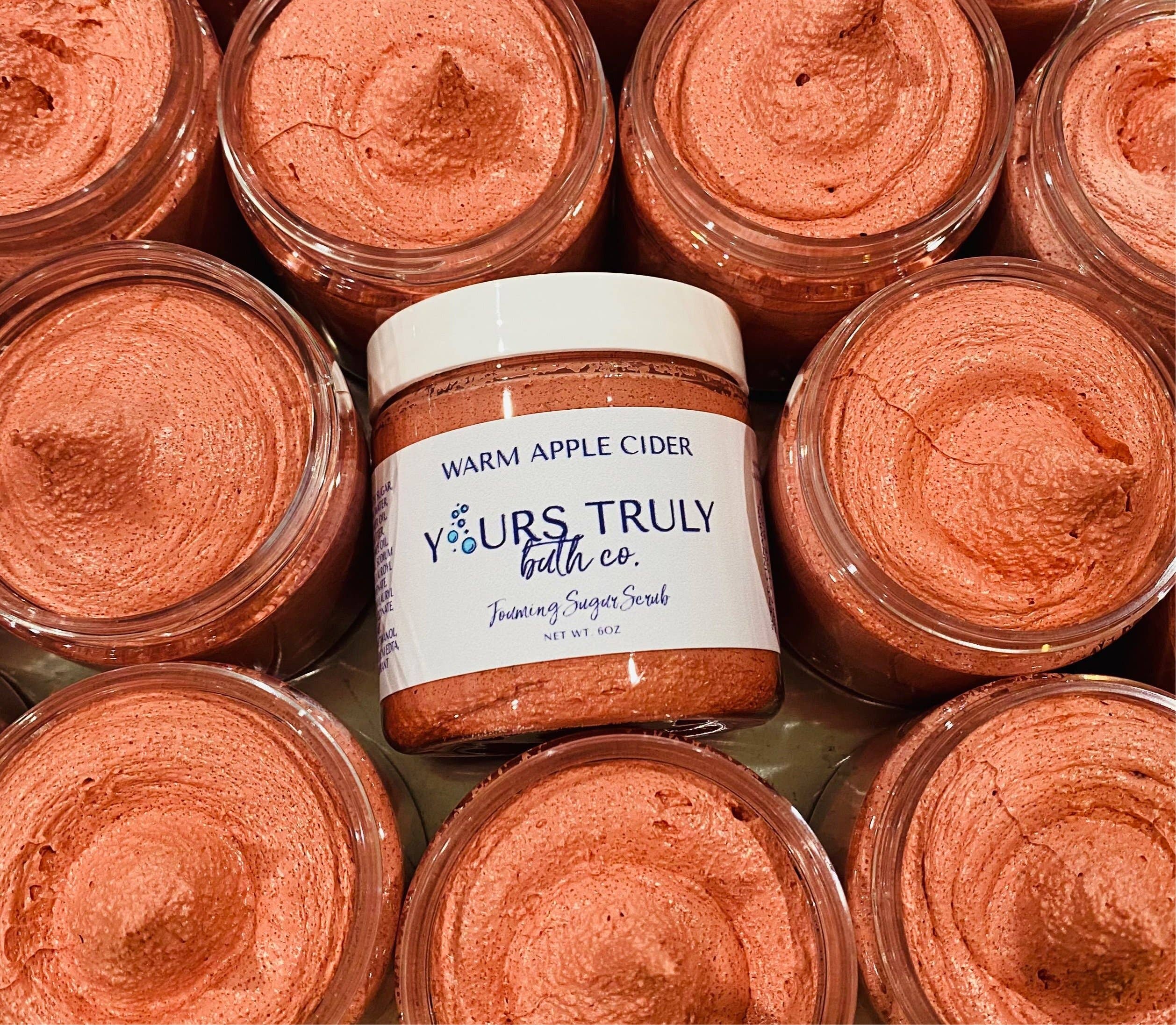 Yours Truly Bath Co - Wholesale Body Scrub/Exfoliant - Warm Apple Cider Foaming Sugar Scrub