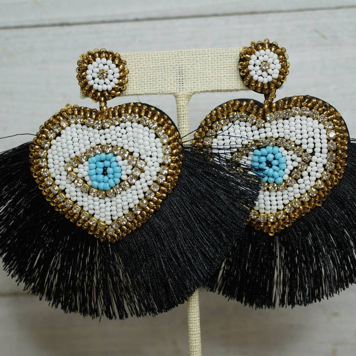 Erika Williner Designs - Alesha Evil Eye Earrings for wholesale by Erika Williner Designs