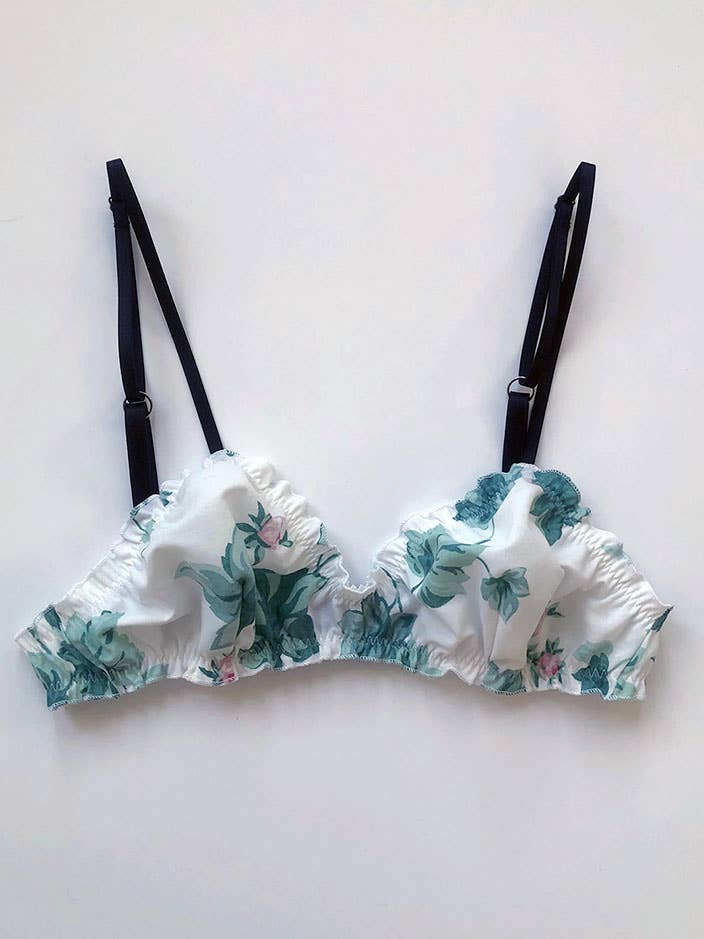 Clare Bare - Wholesale Bralette - Women's - Oleander Bralette (assorted vintage fabrics)0