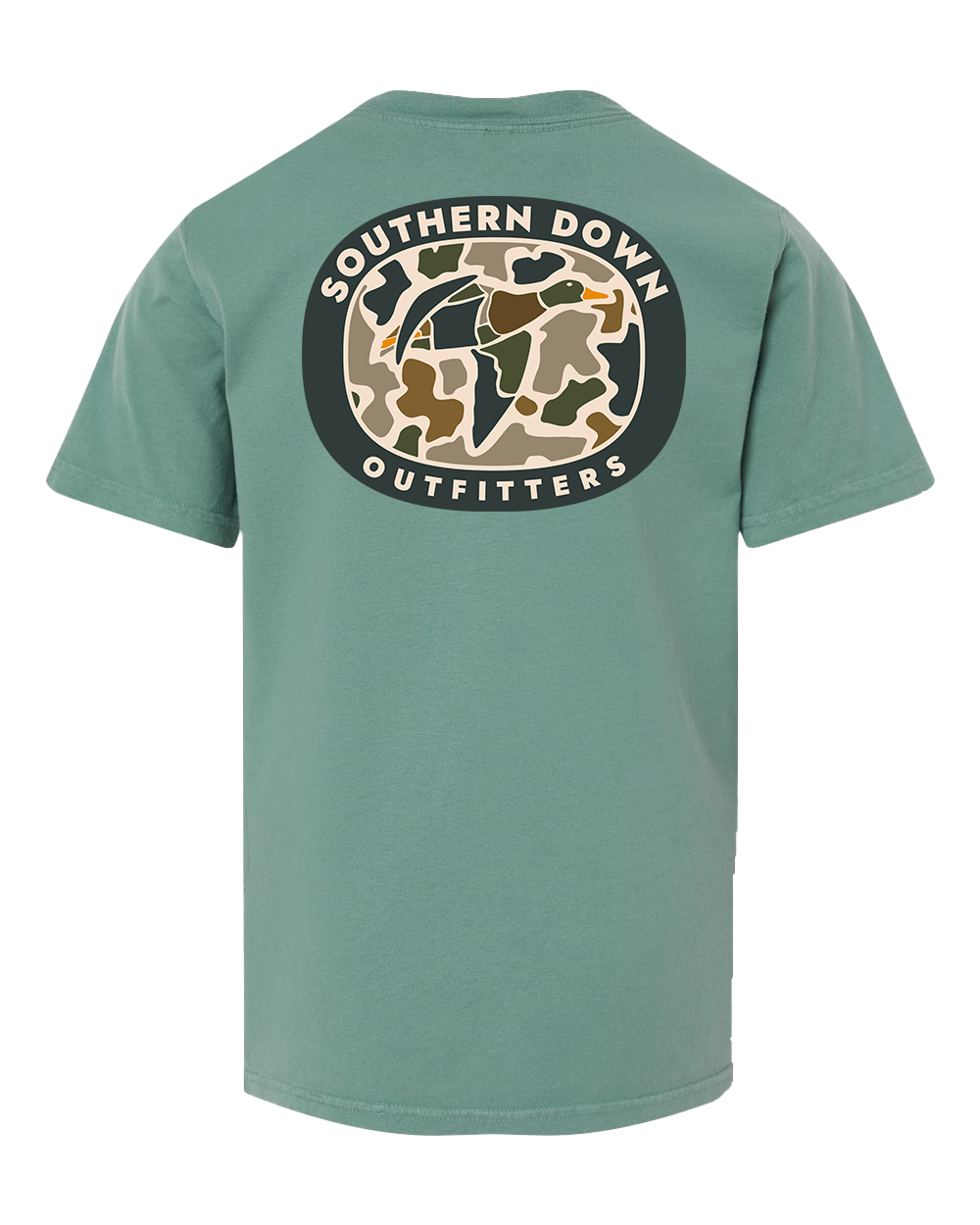 Southern Down Outfitters – wholesale Screen-printed t-shirt – Kids – Duck Camo Youth Tee4