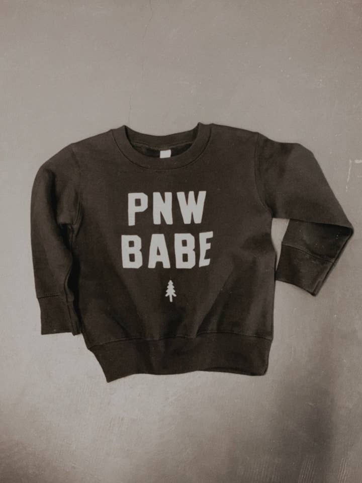 PNW BABE TODDLER/YOUTH CREW for wholesale by Emerald and Evergreen