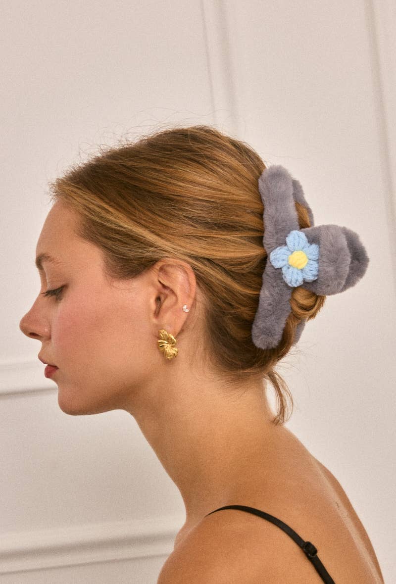 BYREN | ÉLINE L'ATELIER – wholesale Set med håraccessoarer – Dam – Fuskpäls hårklämma YH203YJ3