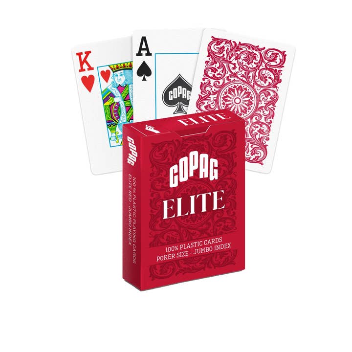 1546 Elite Poker Size Jumbo Index Playing Cards (Red) Copag for wholesale by Cardshouse