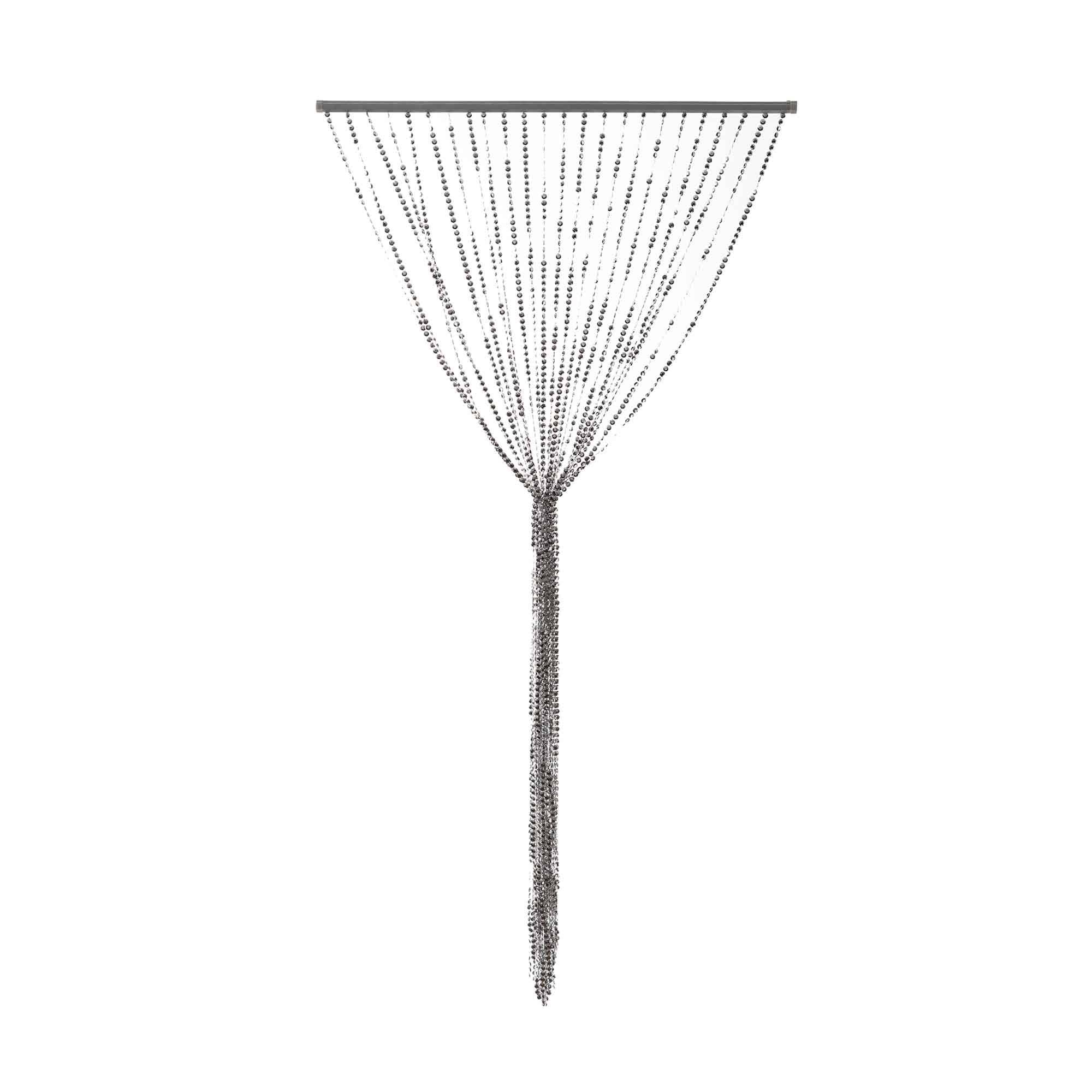 Argent Rideau perlé en cristal 35,5 « x 71" - argent en vente sur Faire1