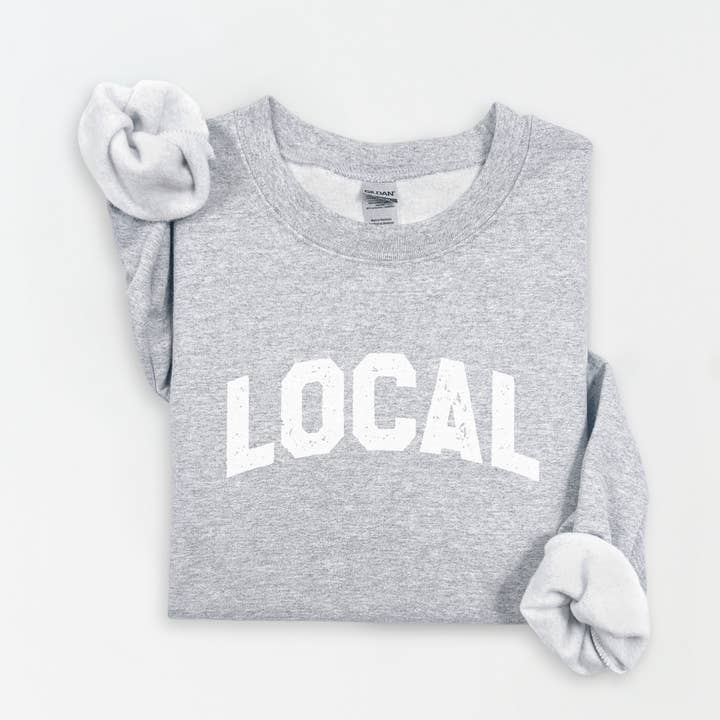Three Girls Shop - Wholesale Graphic Sweatshirt - Women's - LOCAL Fleece Graphic Sweatshirt 13