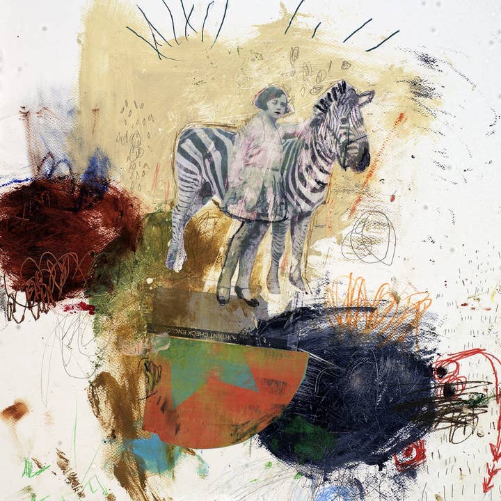 Stampa su tela di ARTE MISTA It May Go Right, But It May Go Wrong #081215 per la vendita all'ingrosso da parte di Michel Keck LLC