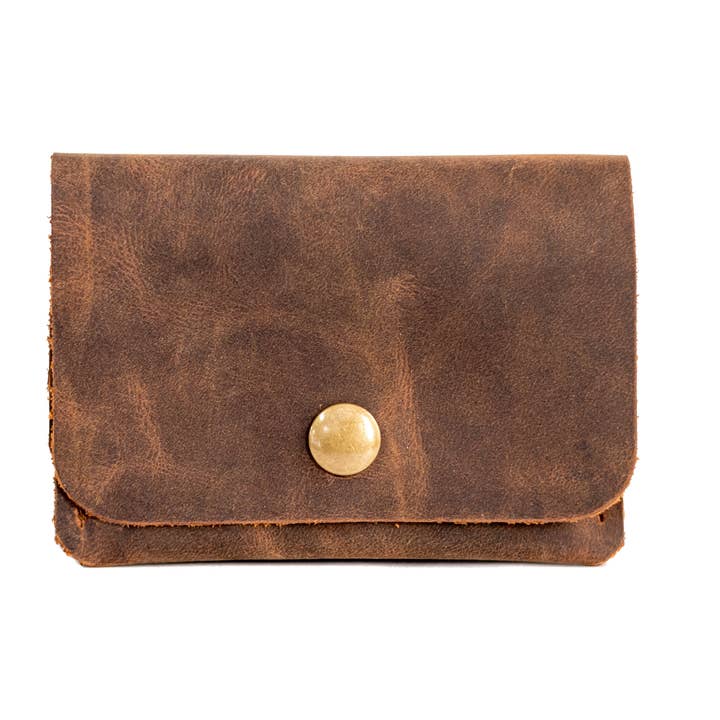 In Blue Handmade - Wholesale Wallet - Women's - Leather Card Wallet | Small Snap Handmade Leather Wallet4