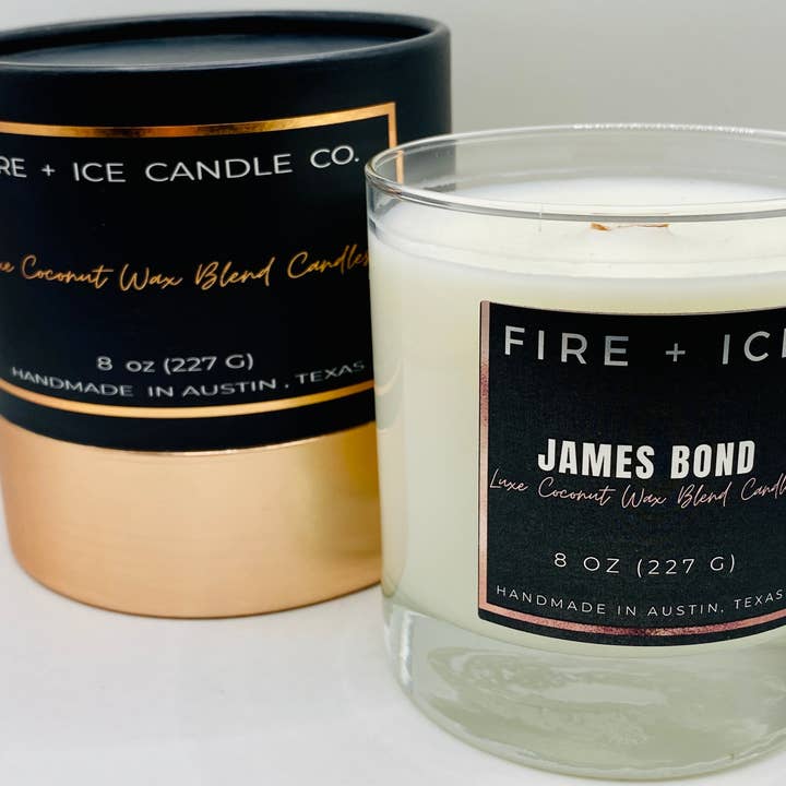 Fire + Ice Candle Co. - Wholesale Jar/Filled Candle - James Bond10