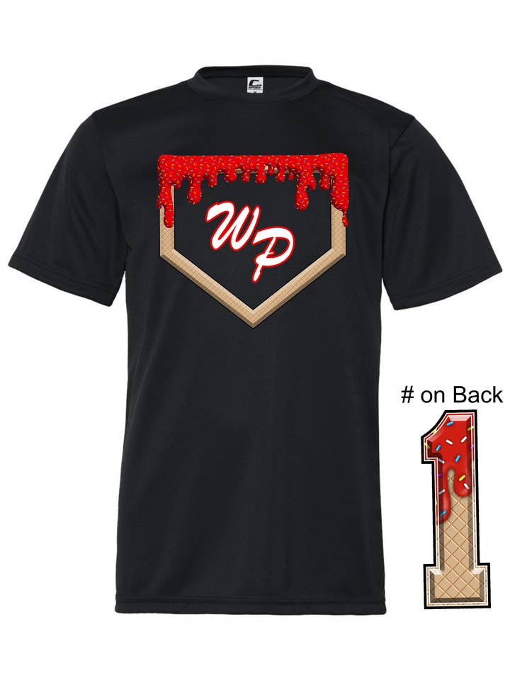 Conception de crème glacée Baseball Drip (tenue de joueur ou de fan) pour la vente par SWAG Tees