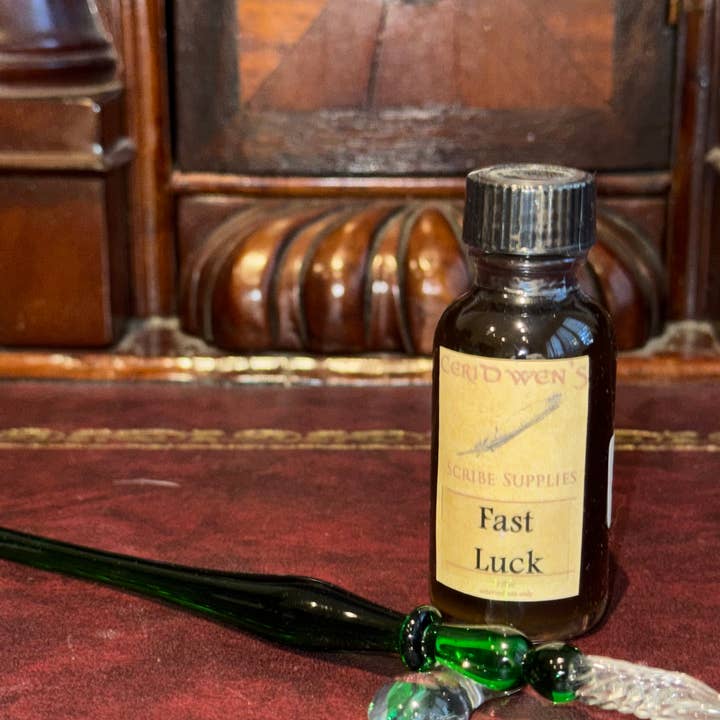 Glass Dip Pen - Solid Green for wholesale by Ceridwen’s