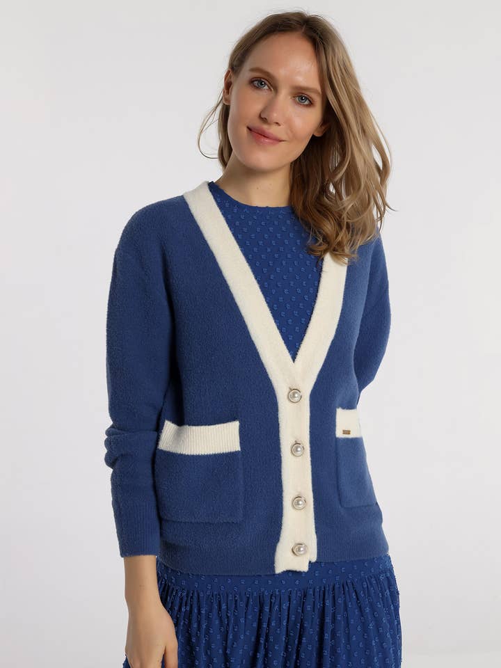 Blue V&LUCCHINO - Cardigan M for wholesale on Faire0