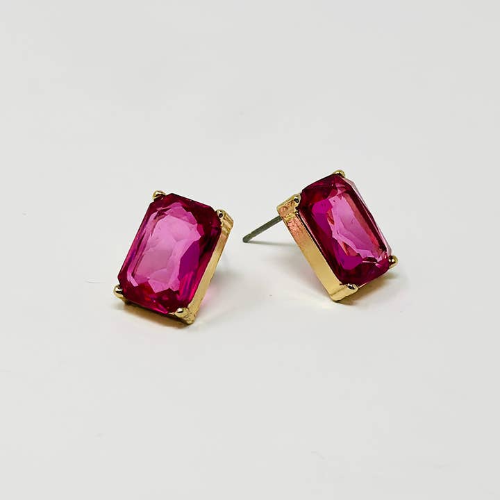 Fornash - Wholesale Stud/Post Earrings - Rectangle Evelyn Earrings