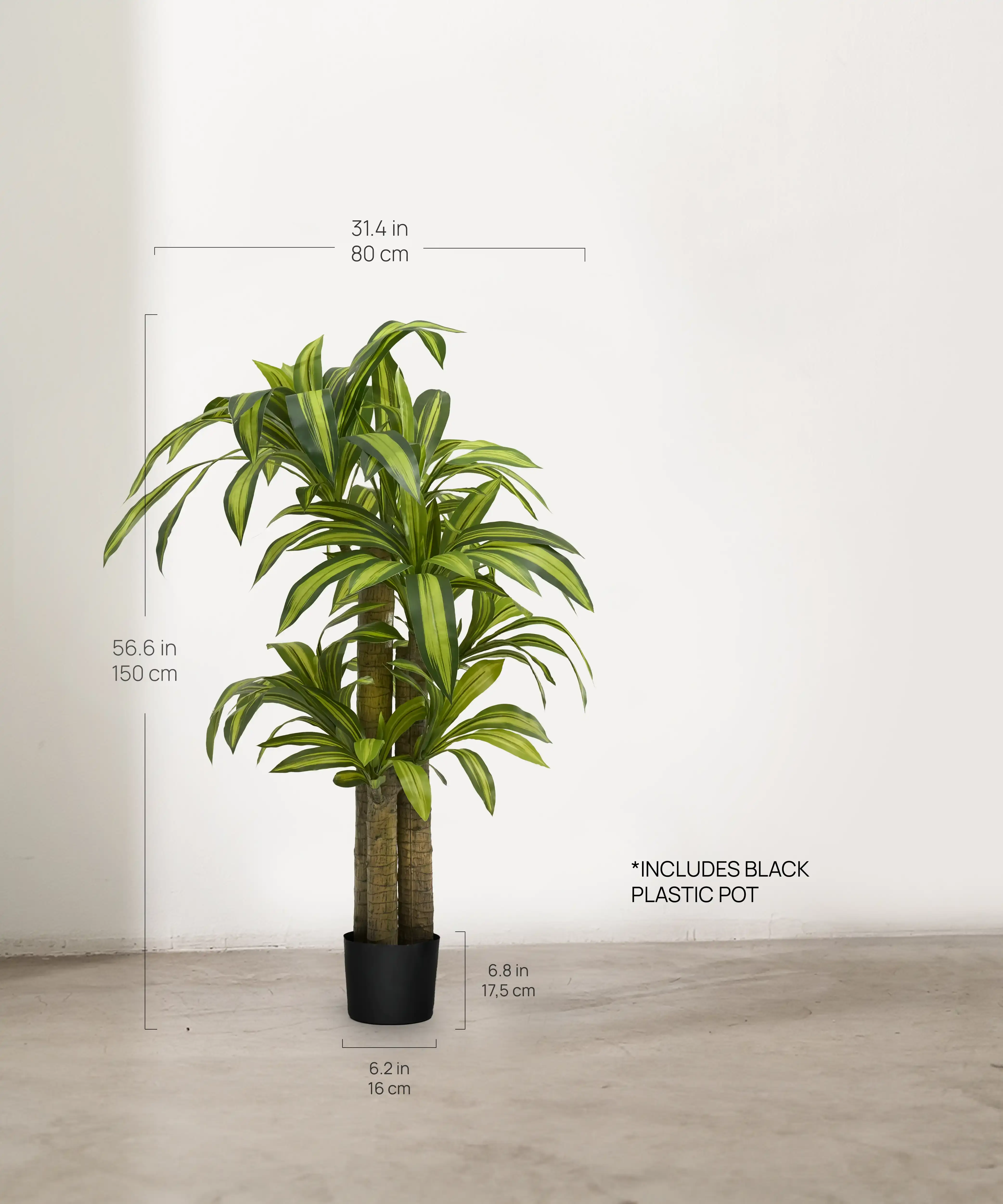 Maia Shop: No Duties for the US - Wholesale Artificial Plant - 5' Artificial Dracaena Tree 4