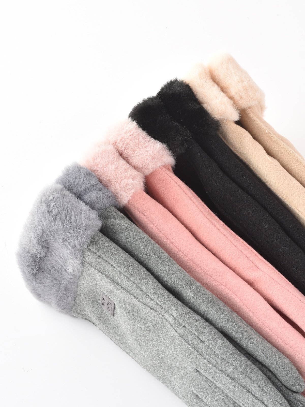 Funkyrel® Atzbranding Limited - Wholesale Gloves - Women's - Gloving - Thicken Thermal Gloves with Coral Fleece Lining1