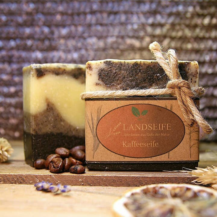 Sapone naturale biologico - sapone da caffè - sapone da cucina nutriente contro per la vendita all'ingrosso da parte di Landseife