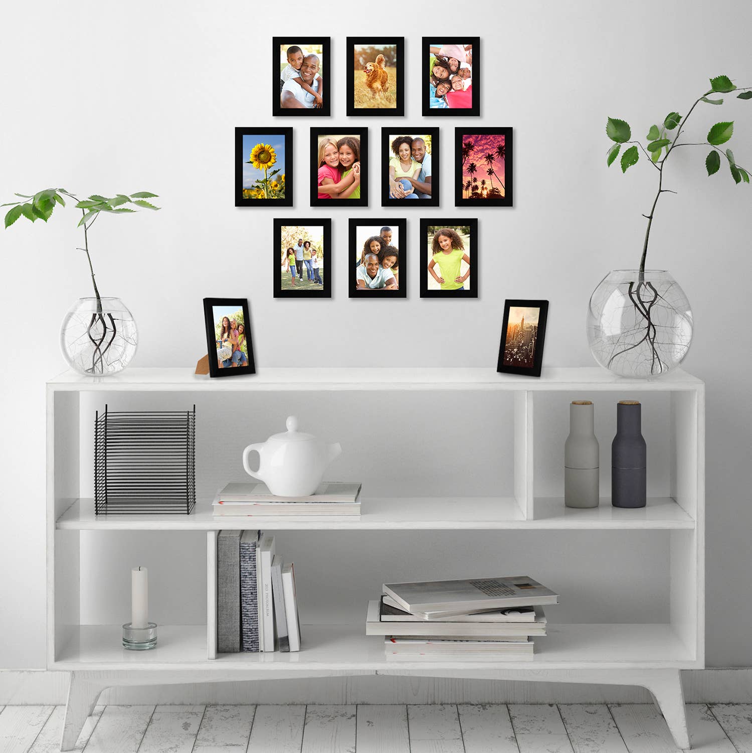 Black Americanflat Gallery Wall Frame Set - Set of 6 & 12 for wholesale on Faire5