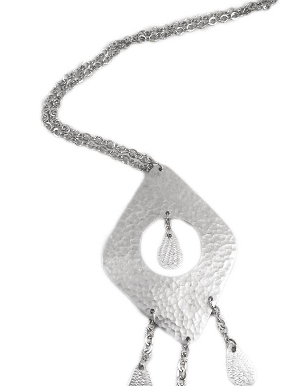 Lång Stor Diamond Charm Halsband för wholesale av Maisha